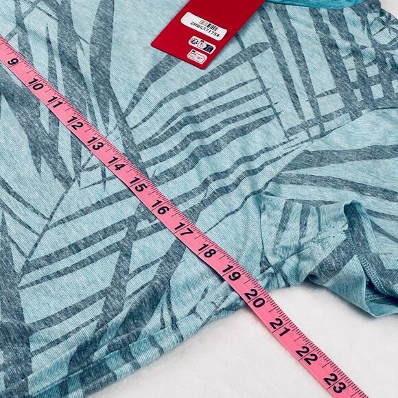 Hugo Boss Men’s Large Blue Cotton Linen Short Sleeve Slim Fit T-Shirt - Picture 9 of 12